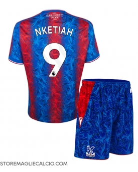 Crystal Palace Eddie Nketiah #9 Maglia Gara Casa Repliche 2024-25 Bambino Maniche Corte